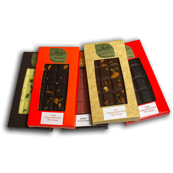 Les tablettes de chocolats de Jules Chocolatier